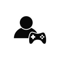 video game player icon vector gamer icon vector 