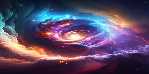 Obraz premium nebula dust texture background