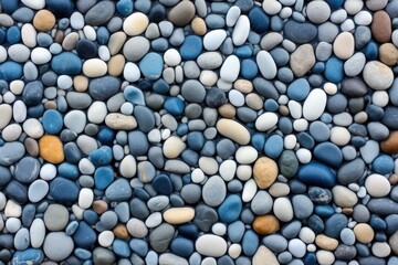 pebbles in different shades of blue