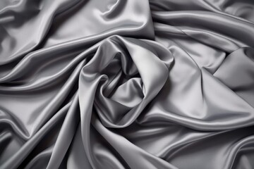 Obraz premium iron grey satin draped over different shapes