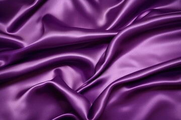 Obraz premium deep purple satin fabric with light reflecting off