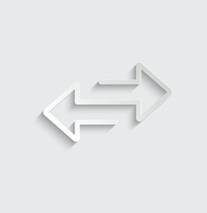 Black arrow icon. up sign 