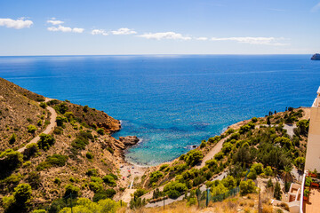 Fototapeta na wymiar landscape on the Spanish coast near the city of Benidorm on a summer day