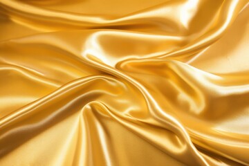 sunlight reflecting on a golden silk twill fabric