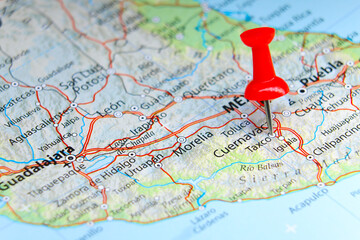 Taxco, Mexico pin on map