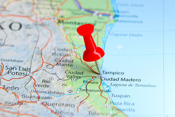 Tampico, Mexico pin on map