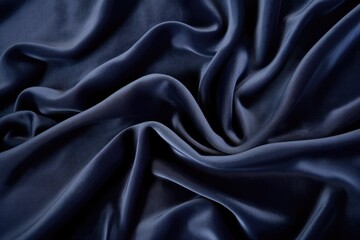 Obraz premium smooth navy-blue velvet fabric close-up