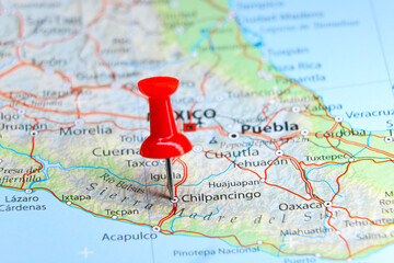 Chilpancingo, Mexico pin on map