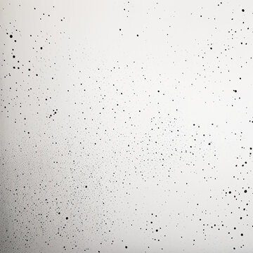 Minimalistic Texture, White Background, Black Nad Grey Pencil Dots