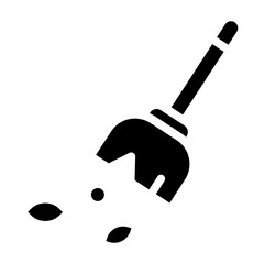 broom glyph icon