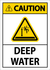 Caution Sign Deep Water