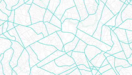 City top view. View from above the map buildings. View from above the map buildings. Detailed view of city. Decorative graphic tourist map. Abstract transportation background. Vector, illustration. - obrazy, fototapety, plakaty