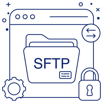 An icon design of sftp


