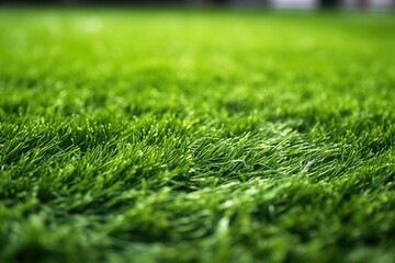 Naklejka premium details of artificial turf on a soccer field