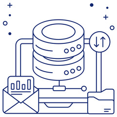 An icon design of share database 

