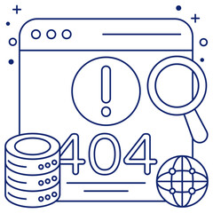         A creative design vector of error 404 


