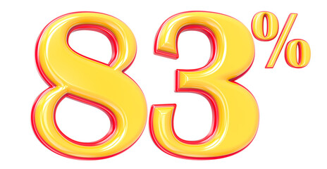 Obraz premium Gold Number 3D Rendering