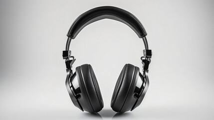 Fototapeta na wymiar High quality headphones isolated on white background