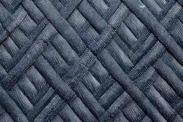 denim weave in extreme close-up