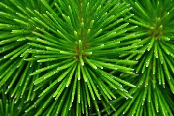 Obraz premium macro shot of pine tree needles