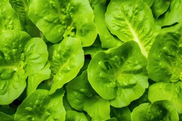 Fototapeta premium close-up capture of lettuce leaves