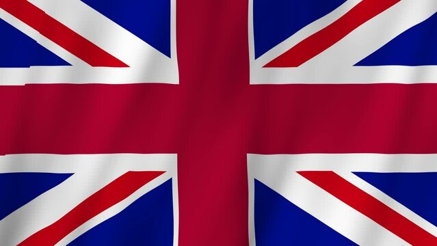 United Kingdom flag wave, UK flag, united kingdom flag waving in the wind 4K resolution