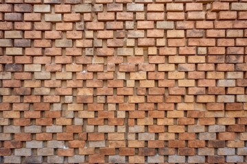 repeating pattern of bricks in a wall