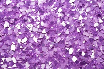 detailed photo of purple glitter on a white base