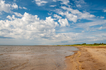 sand dunes and sea