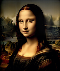 La Mona lisa renewed. - obrazy, fototapety, plakaty