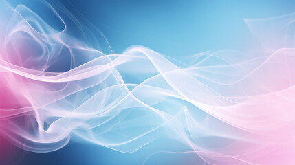 smoke on blue background - ethereal abstract art