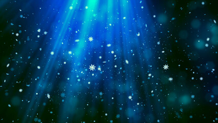 Christmas Theme Background Image, High Quality Christmas Winter Snow Heavenly Rays Background for Holiday Seasons