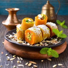 Dry Fruits Mango Roll