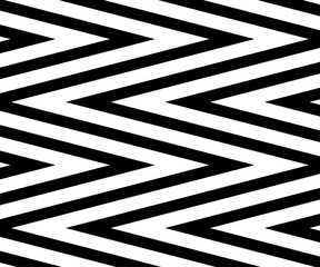 Black and white zigzag chevron pattern