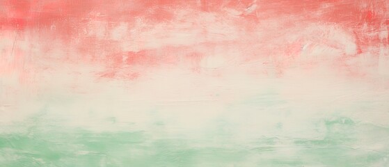 Fototapeta premium Vintage grungy abstract red and green Christmas background with soft colors. Backdrop with room for text copy.