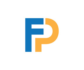FP data logo vector logo design template
