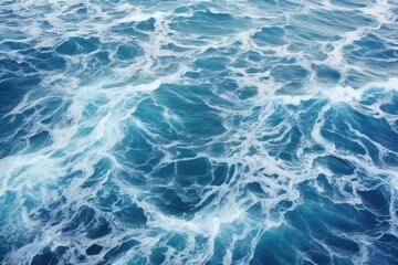 Fototapeta premium large swirls on a gusty and wavy sea surface