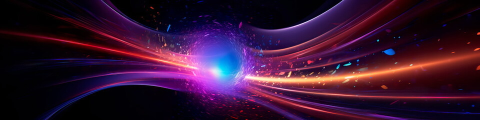 Obraz premium representation of a wormhole, a theoretical shortcut through space-time.