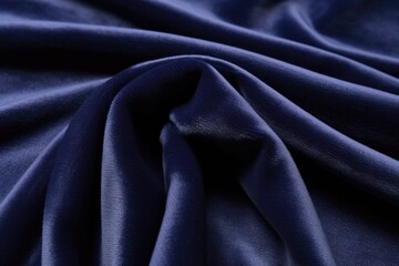 Obraz premium smooth navy-blue velvet fabric close-up