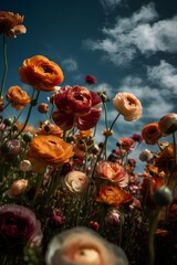 Obraz premium Close-up Flower Ranunculus