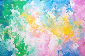 strokes of multi-colored watercolor on a canvas