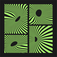 vortex Y2K retro futurism vector graphic elements