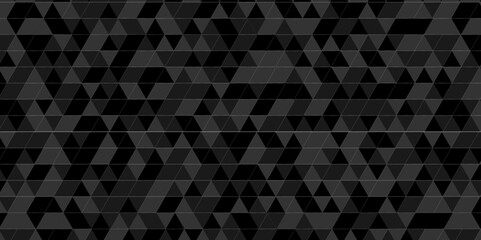 Modern abstract seamless geometric dark black pattern background with lines Geometric print composed of triangles. Black triangle tiles pattern mosaic background.	
