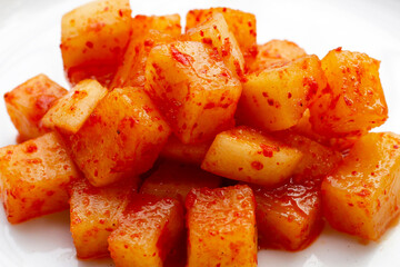 Daikon Kimchi. Tasty and spicy