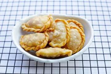 Mini curry puff. Thai dessert