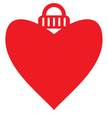 Heart shaped Christmas ornament 
