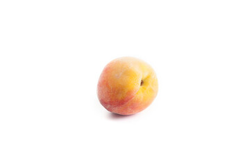 Peach isolated on white background..