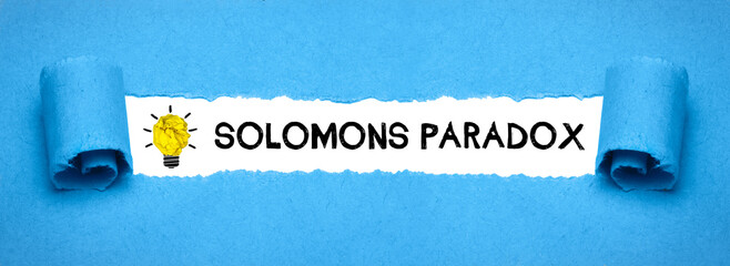Solomons paradox
