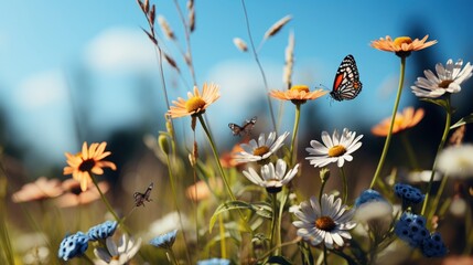 Wreath Meadow Flower Summer Garden Natural, HD, Background Wallpaper, Desktop Wallpaper