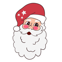 santa claus cartoon illustration design